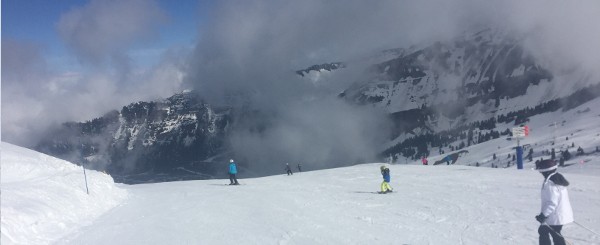 Pistes above Flaine