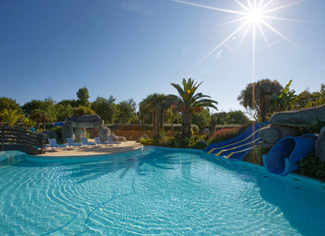 Beg Meil, Camping L’Atlantique - Outdoor Pool With Slides