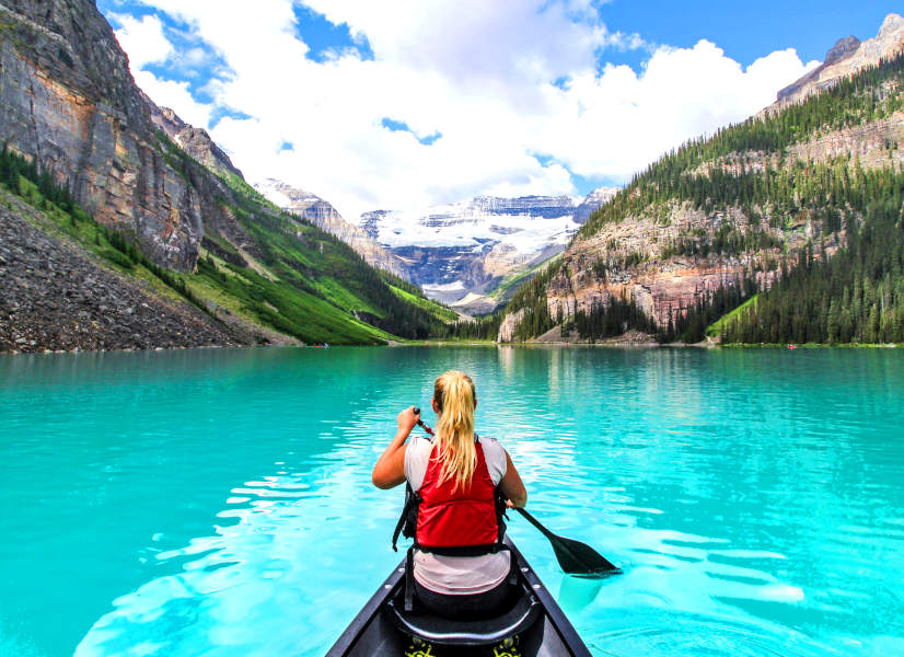 Firefly Holidays Canada Lake Louise Canoe