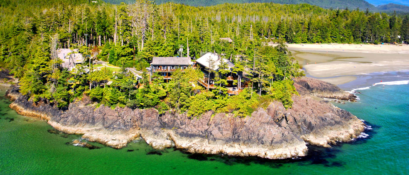 Tofino Middle Beach Lodge Aerial